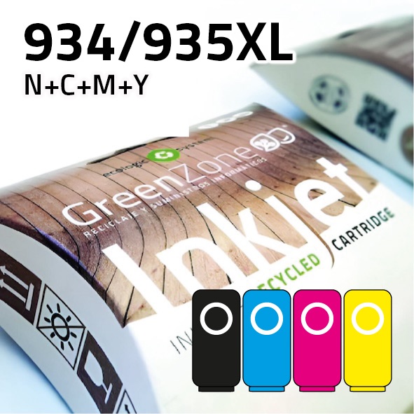 [EPGHC2P23XL] Pack cartuchos HP 934XL | 935XL negro + colores | alta capacidad | Green Zone