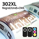 Pack cartuchos HP 302XL | 2 negros + color | alta capacidad | Green Zone