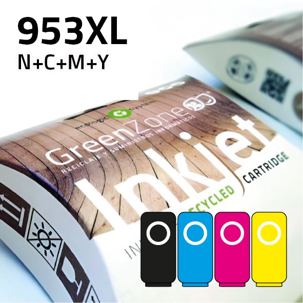 [EPGHC953XL] Pack cartuchos HP 953XL  negro + colores | alta capacidad | Green Zone