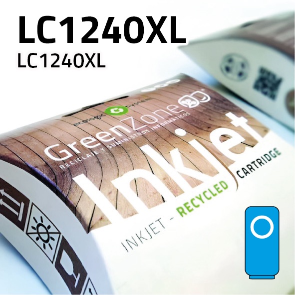 [GBCLC1240XC] Cartucho Brother LC1240XL/ LC1280XL cian | 19 ml | Green Zone
