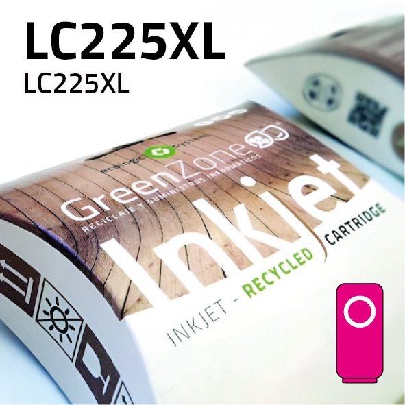Cartucho Brother LC225XL magenta | 16 ml | Green Zone