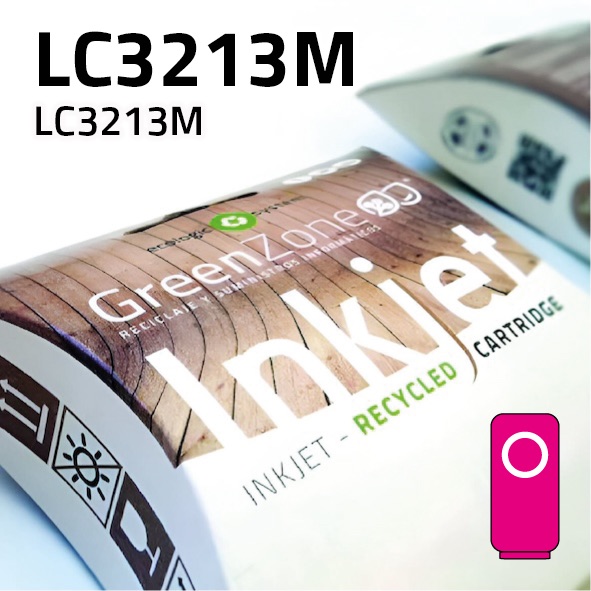 Cartucho Brother LC3213M magenta | 400 páginas | Green Zone