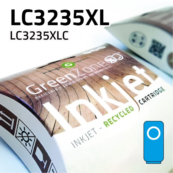 Cartucho Brother LC3235XLC cian | 5.000 páginas | Green Zone