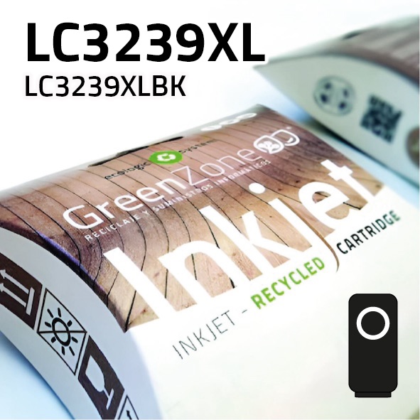 Cartucho Brother LC3239XLBK negro | 6.000 páginas | Green Zone