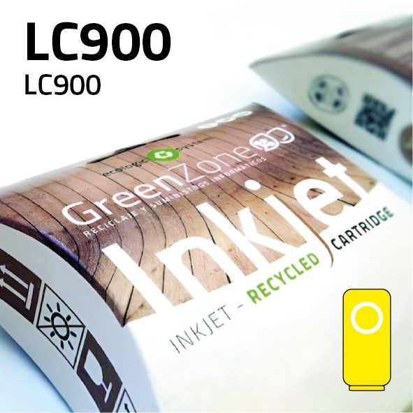 [GBCLC900Y] Cartucho Brother LC900 amarillo | 13 ml | Green Zone