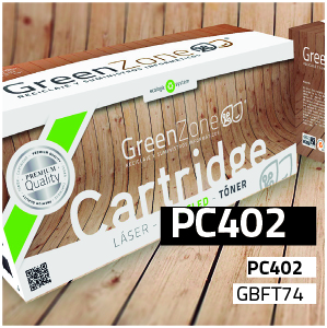 Cinta de transferencia Brother PC402RF negro | 2 rollos | Green Zone