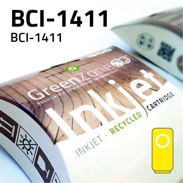 Cartucho Canon BCI-1411 amarillo | 330 ml | Green Zone