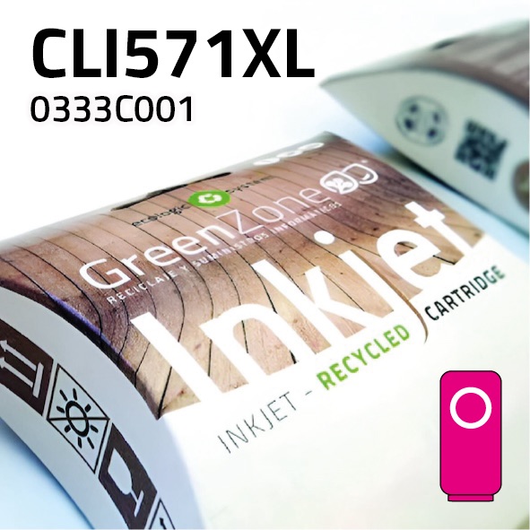 Cartucho Canon CLI571XL magenta | 13 ml | Green Zone