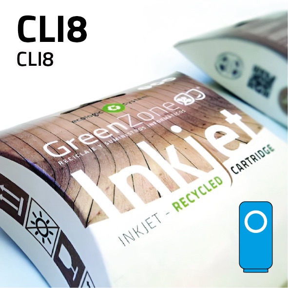 Cartucho Canon CLI8 cian | 14 ml | Green Zone