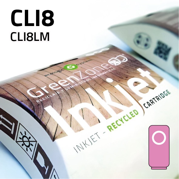 Cartucho Canon CLI8 Light magenta | 14 ml | Green Zone