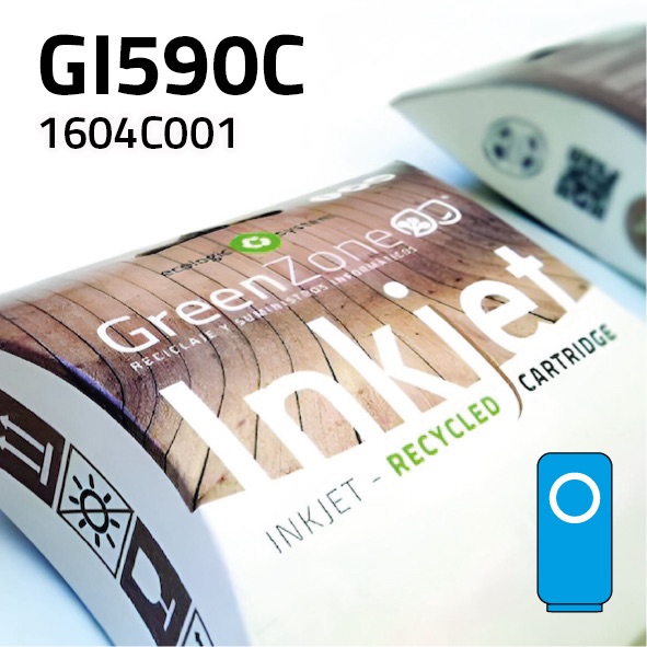 Cartucho Canon GI590C cian | 70 ml | Green Zone