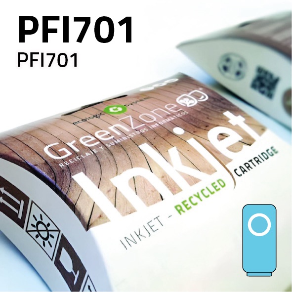 Cartucho Canon PFI701 Light cian | 700 ml | Green Zone