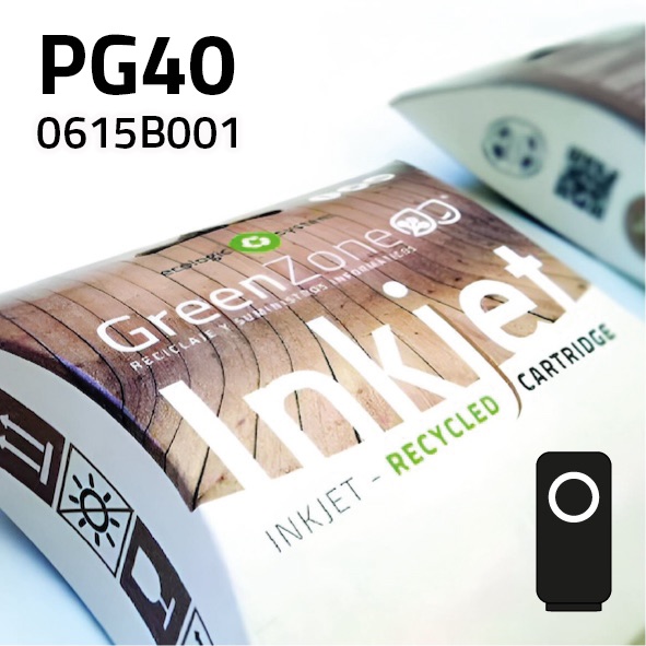 [GCCPG40N] Cartucho Canon PG40 negro | 22 ml | Green Zone
