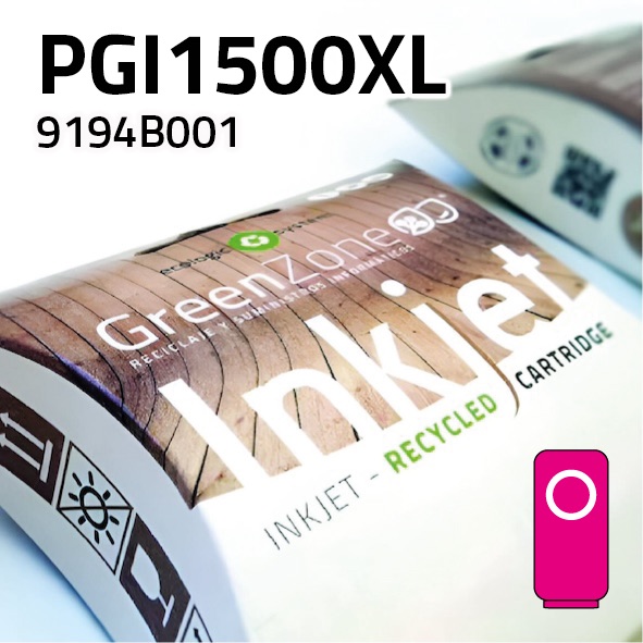 Cartucho Canon PGI1500XL magenta | 12 ml | Green Zone