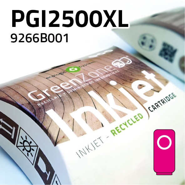 Cartucho Canon PGI2500XL magenta | 20 ml | Green Zone
