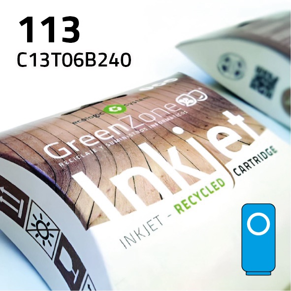 Cartucho Epson C13T06B240 (113) cian | 70 ml | Green Zone