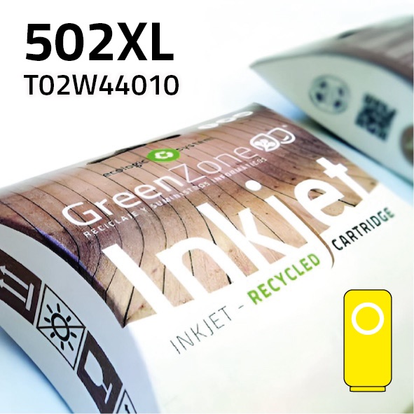 Cartucho Epson T02W44010 (502XL) amarillo | 470 páginas | Green Zone