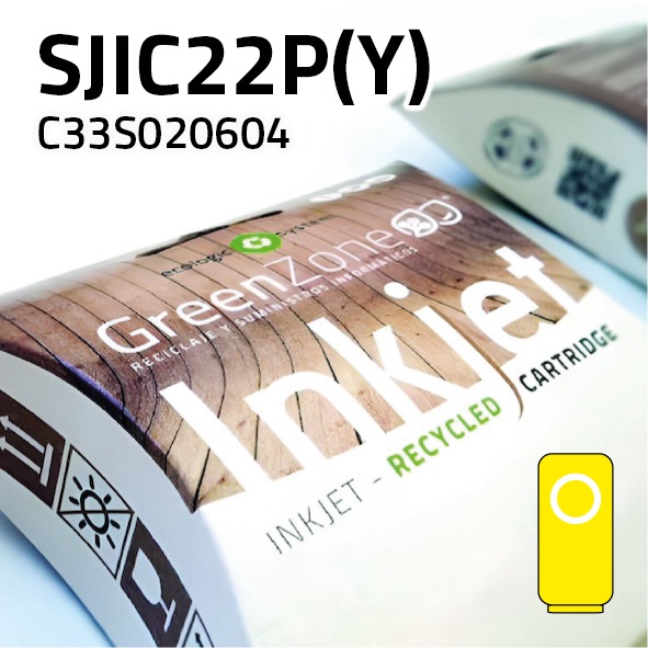 Cartucho Epson C33S020604 (SJIC22P(Y)) amarillo | 32,5 ml | Green Zone