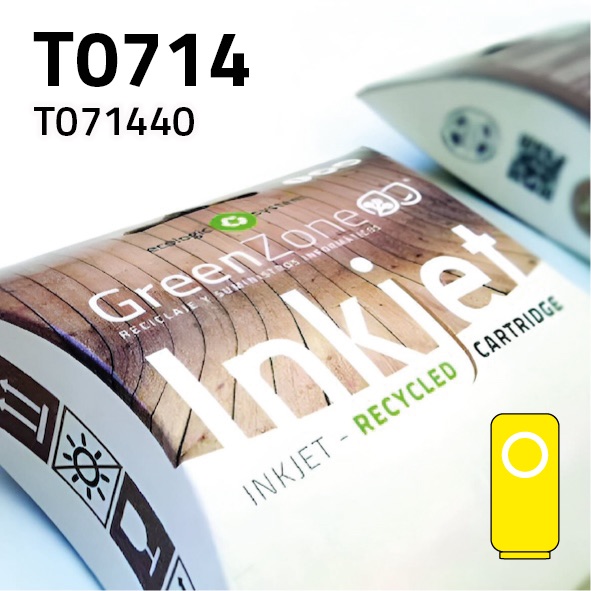 Cartucho Epson T071440 / T089440 amarillo | 18 ml | Green Zone
