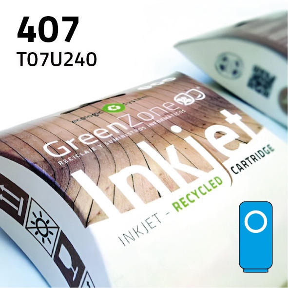 Cartucho Epson T07U240 (407) cian | 1.900 páginas | Green Zone