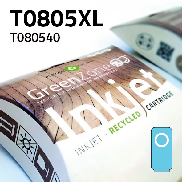 Cartucho Epson T080540XL Light cian | 19 ml | Green Zone