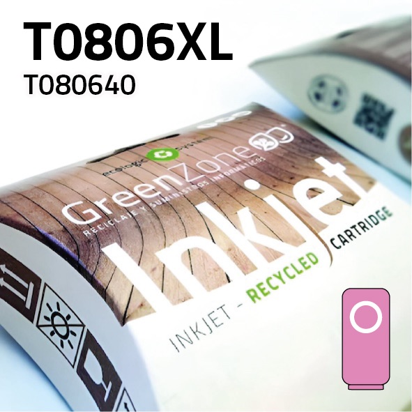 Cartucho Epson T080640XL Light magenta | 19 ml | Green Zone