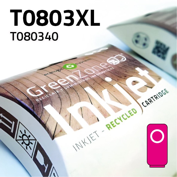 Cartucho Epson T080340XL magenta | 19 ml | Green Zone