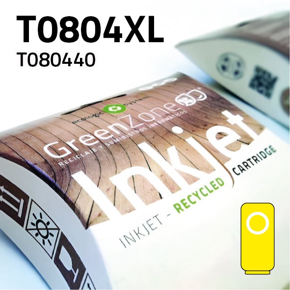 Cartucho Epson T080440XL amarillo | 19 ml | Green Zone