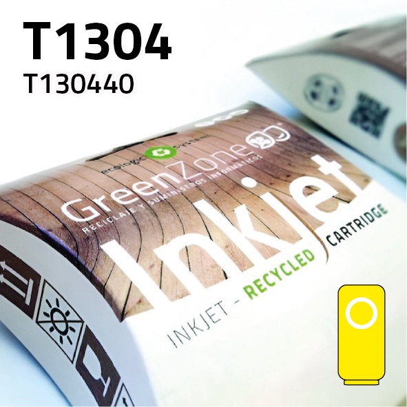 Cartucho Epson T130440 amarillo | 12 ml | Green Zone