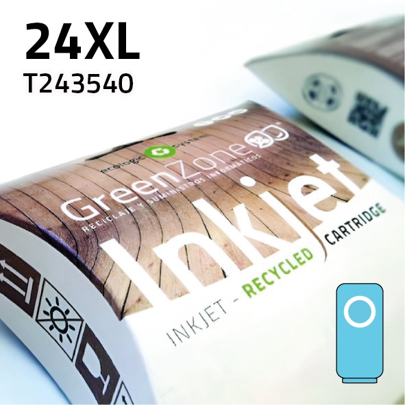 Cartucho Epson T243540 (24XL) Light cian | 10 ml | Green Zone