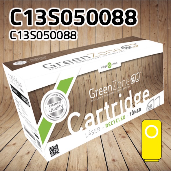 Tóner Epson C13S050088 amarillo | 6.000 páginas | Green Zone