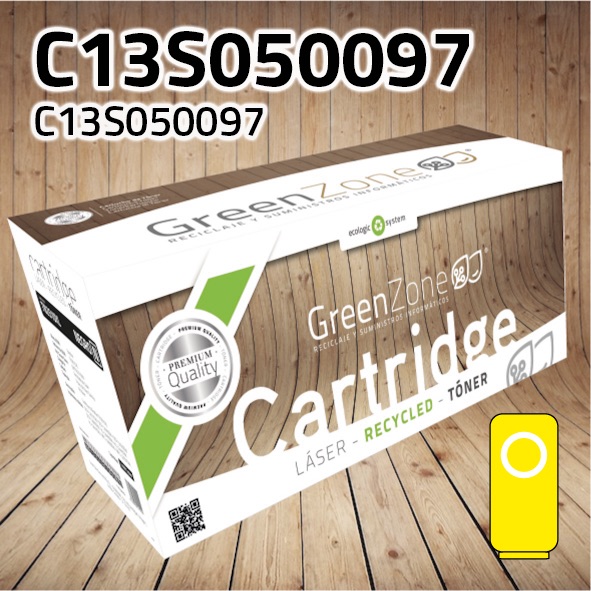 Tóner Epson C13S050097 amarillo | 4.500 páginas | Green Zone