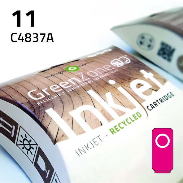 Cartucho HP C4837A (11) magenta | 32 ml | Green Zone