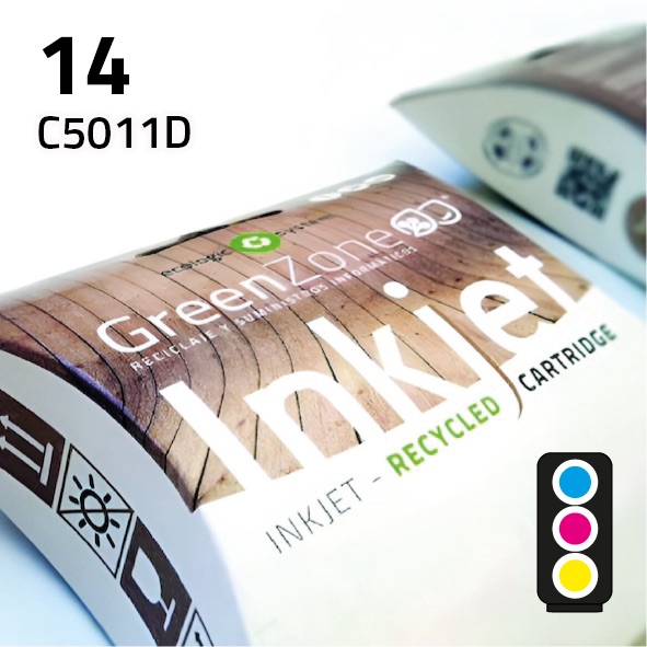 Cartucho HP C5011D (14) color | 40 ml | Green Zone