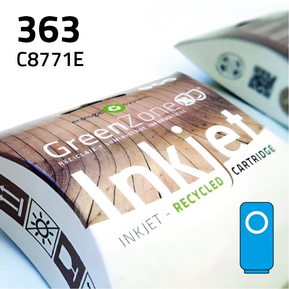 Cartucho HP C8771E (363) cian | 13 ml | Green Zone