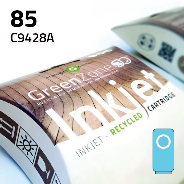 [GHC9428LC] Cartucho HP C5017G (84) / C9428A (85) Light cian | 69 ml | Green Zone