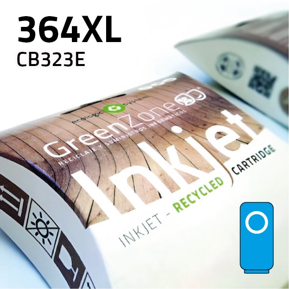 Cartucho HP CB323E (364XL) cian | 13 ml | Green Zone