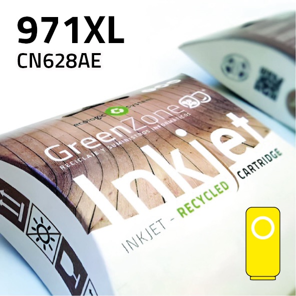 [GHCN628XY] Cartucho HP CN628AE (971XL) amarillo | 90 ml | Green Zone