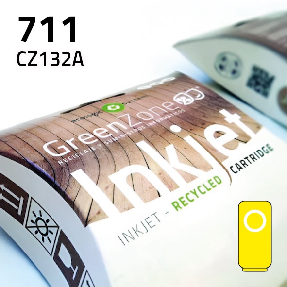 [GHCZ132Y] Cartucho HP CZ132A (711) amarillo | 29 ml | Green Zone