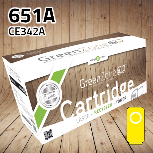 Tóner HP CE342A (651A) amarillo | 16.000 páginas | Green Zone
