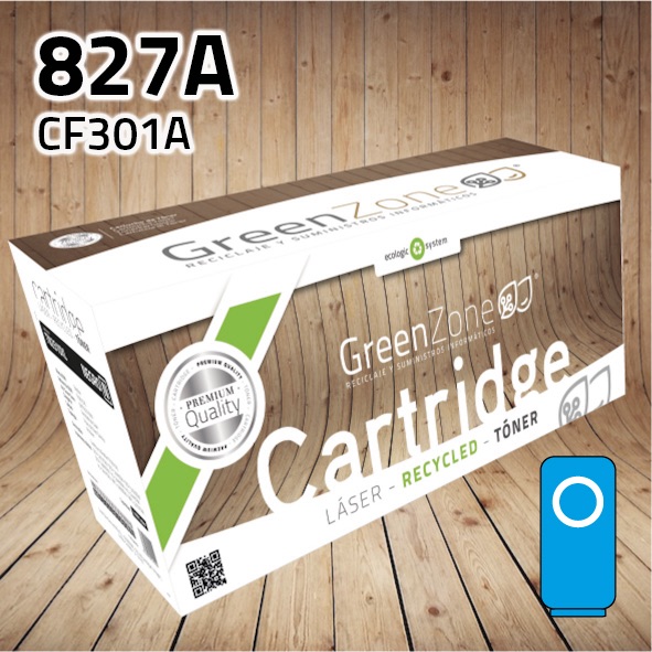 Tóner HP CF301A (827A) cian | 32.000 páginas | Green Zone