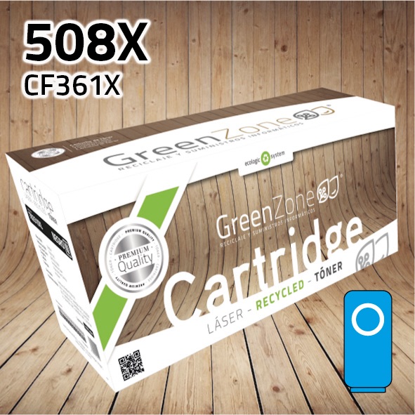 Tóner HP CF361X (508X) cian | 9.500 páginas | Green Zone