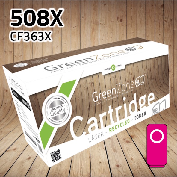 Tóner HP CF363X (508X) magenta | 9.500 páginas | Green Zone