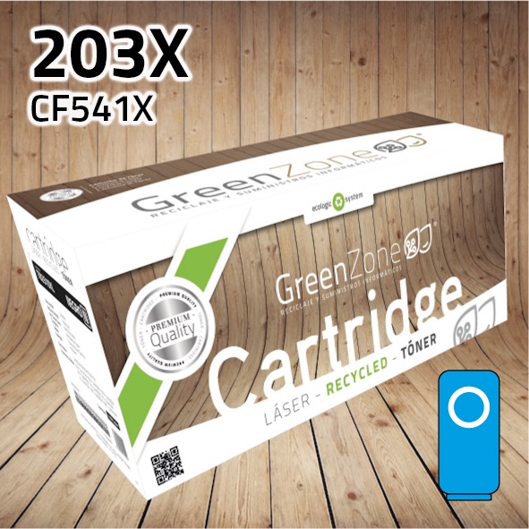 Tóner HP CF541X (203X) cian | 2.500 páginas | Green Zone