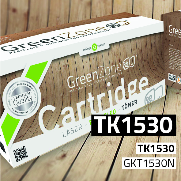 Tóner Kyocera TK1530 negro | 10.000 páginas | Green Zone