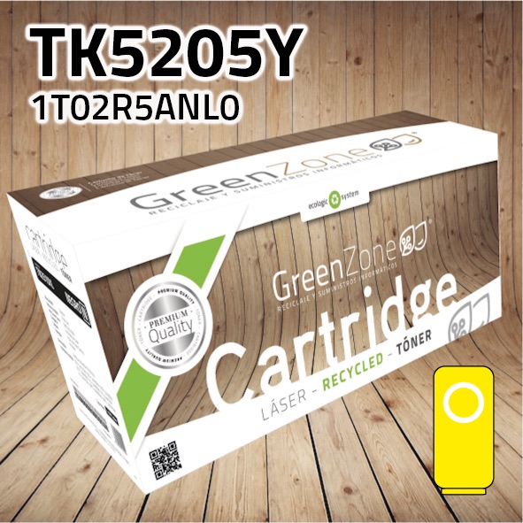 Tóner Kyocera TK5205Y amarillo | 12.000 páginas | Green Zone