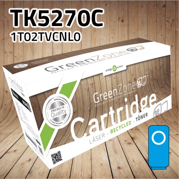 Tóner Kyocera TK5270C cian | 6.000 páginas | Green Zone