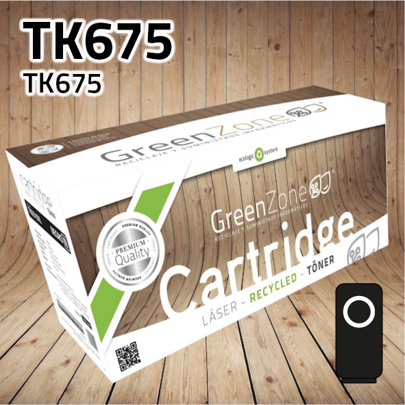 Tóner Kyocera TK675 negro | 20.000 páginas | Green Zone