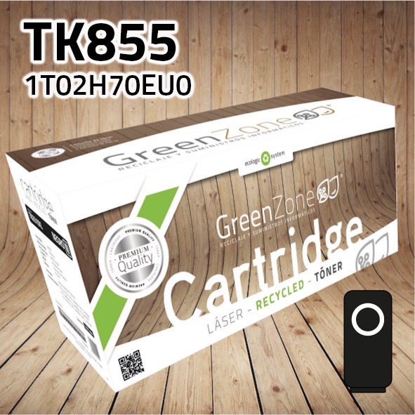 Tóner Kyocera TK855 negro | 25.000 páginas | Green Zone