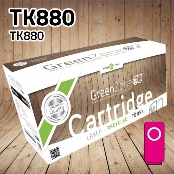 Tóner Kyocera TK880 magenta | 18.000 páginas | Green Zone